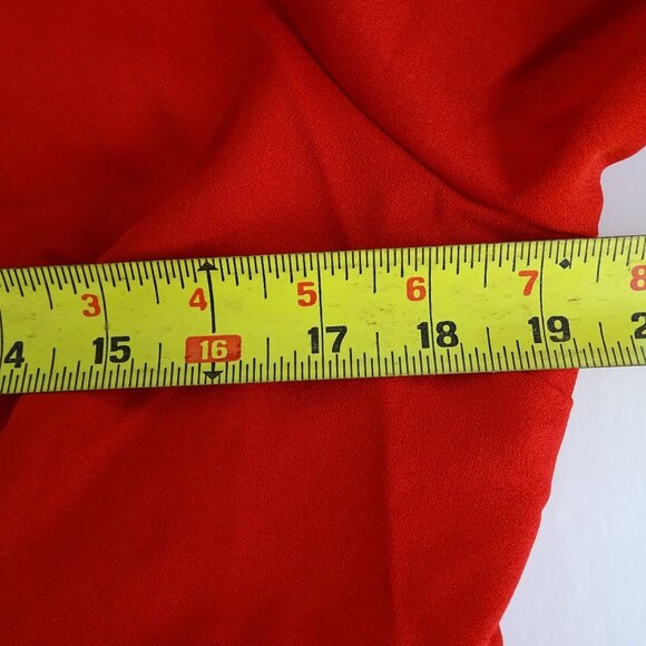 Pretty Little Thing Red Short Sleeve Tiered Skater Dress Women Size 16 NEW - Picture 9 of 12